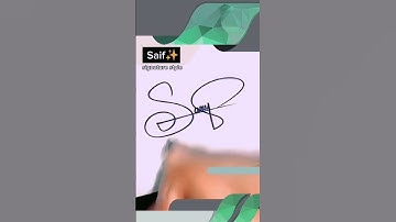 Saif name signature style || stylish signatures #saif #signature #youtube #trending #shorts