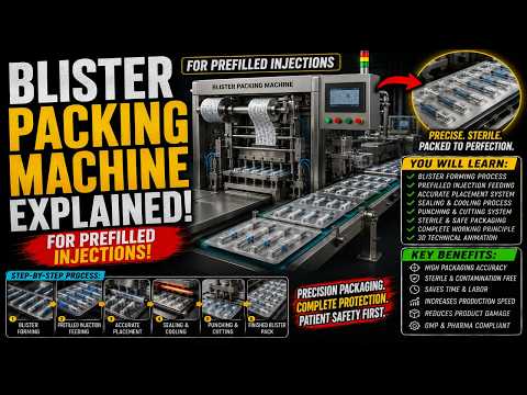 Blister Packing Machine Operation – 3D animation by Prolific 3D Tech