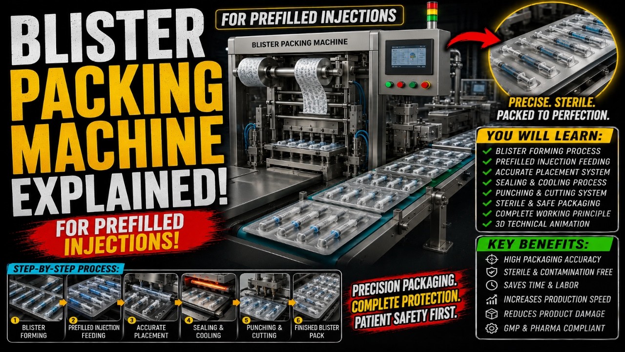 Blister Packing Machine Operation – 3D animation by Prolific 3D Tech