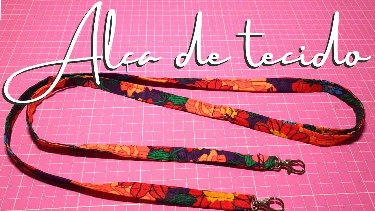 Como fazer ALÇA DE TECIDO com regulagem DIFERENTE - Passo a Passo FÁCIL