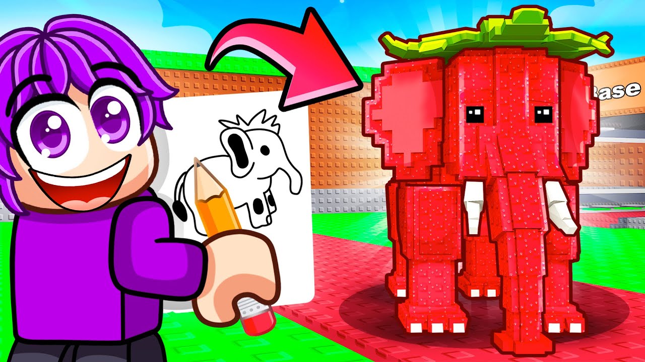 Whatever I DRAW Comes to Life in Steal a Brainrot!!