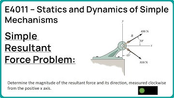 Simple Resultant Force Problem