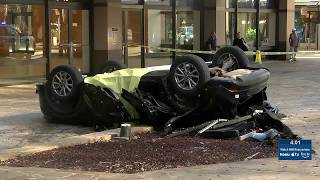 Woman dies after vehicle falls from parking garage in downtown Honolulu