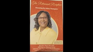 Dr. Alicia Thompson Retirement Reception, March 4, 2023