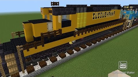 Minecraft New York Susquehanna & Western SD40-2 Locomotive Tutorial
