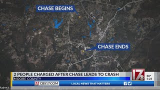 2 charged after chase leads to crash: Moore Co. Deputies