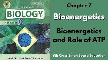 Bioenergetics and Role of ATP  - Chapter 7 - Bioenergetics - 9th class Sindh Board