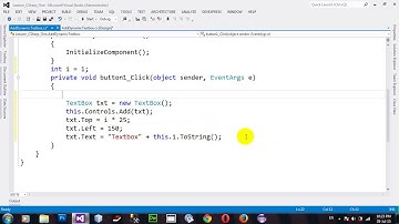How to Create Textbox Dynamic in C# NET 2012