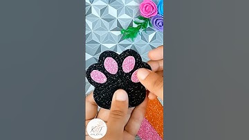 How to make glitter keychain 🐾✨| pt 1 | glitter sheet craft