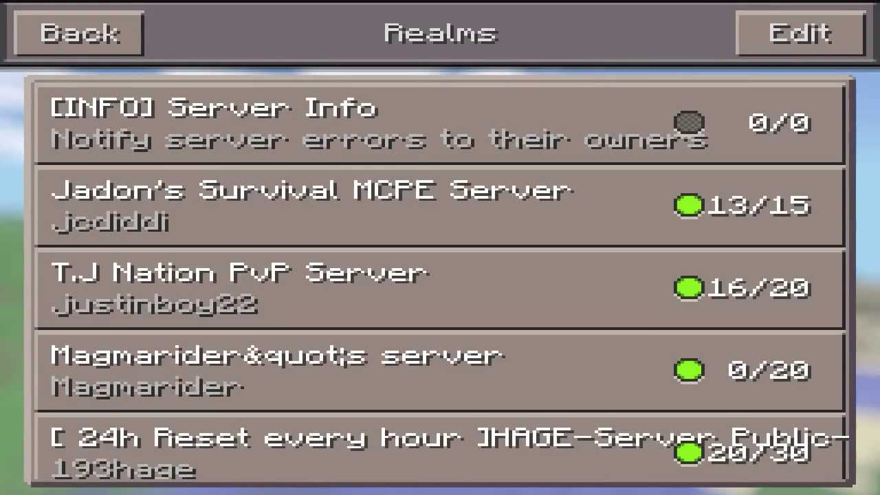 Como Jugar Minecraft Pocket Edition 0.7.2 en Servidores 