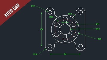 Auto CAD || 2D Practice drawing (10)