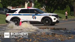 Crews repairing 2 water main breaks in different Baltimore County communities