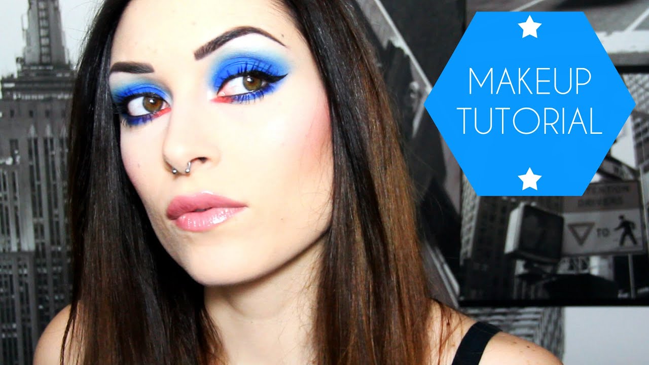 MAKEUP BLU ELETTRICO Tutorial CherylPandemonium YouTube