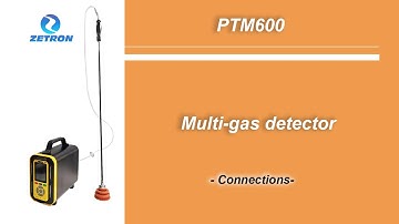 PTM600 gas leak detector connect with the probe