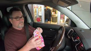 Snakin' Bacon Drive-Thru, Dunkin' Donuts Coffee, Glazed Donut, Casa Grande, Arizona 15 February 2022