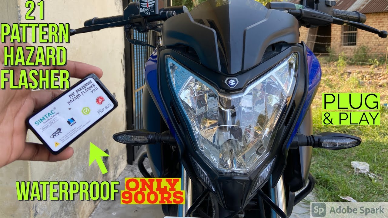 Installing Hazard Flasher On My NS200/Ns160 || LED Indicator || Simtac Flasher || Plug & Play System