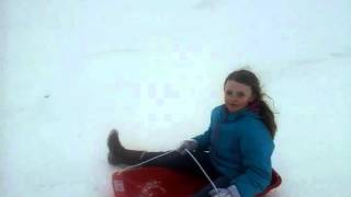 Rebecca glenshee sledge run 1