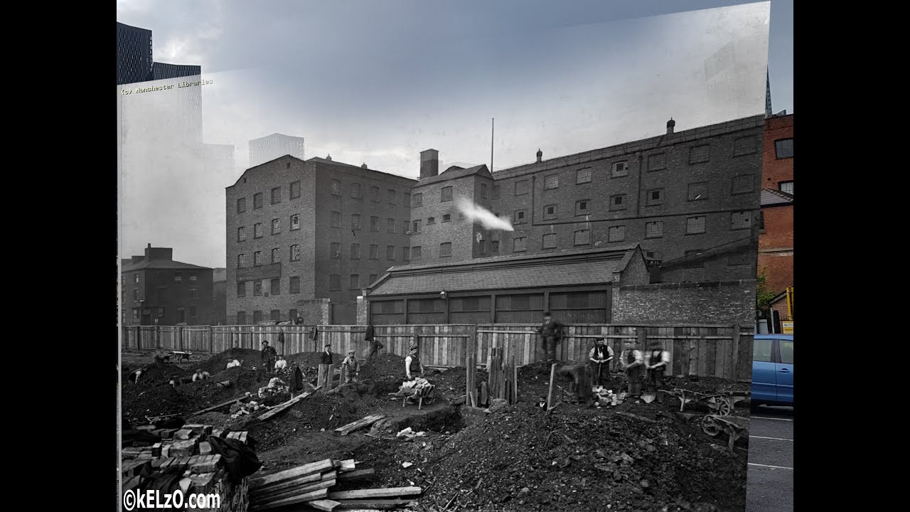Manchester Time Travel - Hulme street, Manchester 2020 back to 1898.