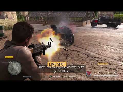 HEAVY WEAPONS Rocket Launcher And Machine Gun PIAT MG42 Mission 6 Assault Fort Rouge Sniper Elite 