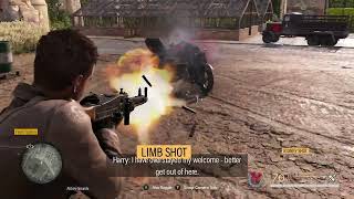 HEAVY WEAPONS Rocket Launcher and Machine Gun PIAT MG42 Mission 6 Assault Fort Rouge - Sniper Elite screenshot 2