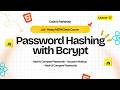 bcrypt in Node.js Explained 🔥 | Hash &amp; Compare Passwords (MERN Stack Live)