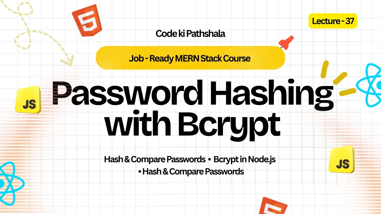 bcrypt in Node.js Explained 🔥 | Hash & Compare Passwords (MERN Stack ...