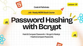 bcrypt in Node.js Explained 🔥 | Hash & Compare Passwords (MERN Stack Live)