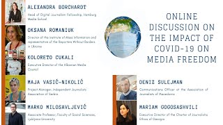 Online discussion on the impact of COVID-19 on media freedom