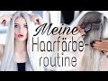 Ansatz selbst färben│Haare blondieren und abmattieren│Meine HAARFÄRBEROUTINE│UnPeuDeMoi