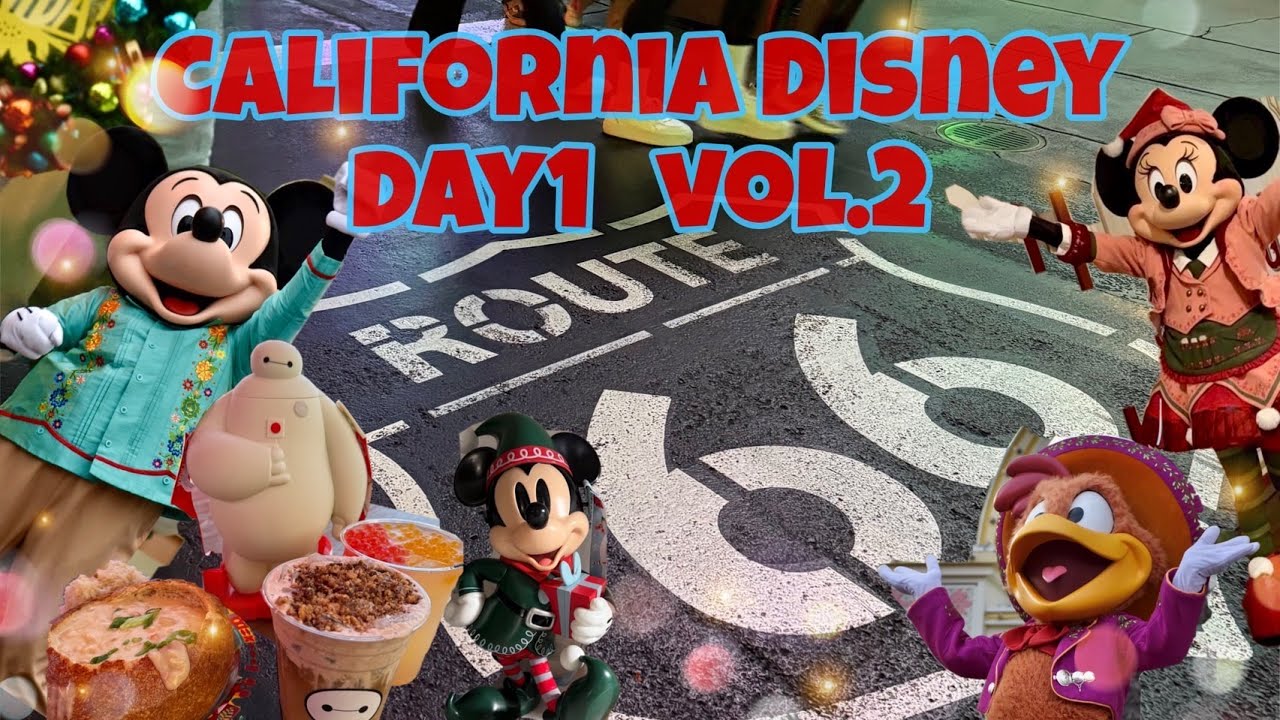 【感動のfantasmic!】カリフォルニアディズニーで過ごすクリスマス＆カウントダウン DAY1-2