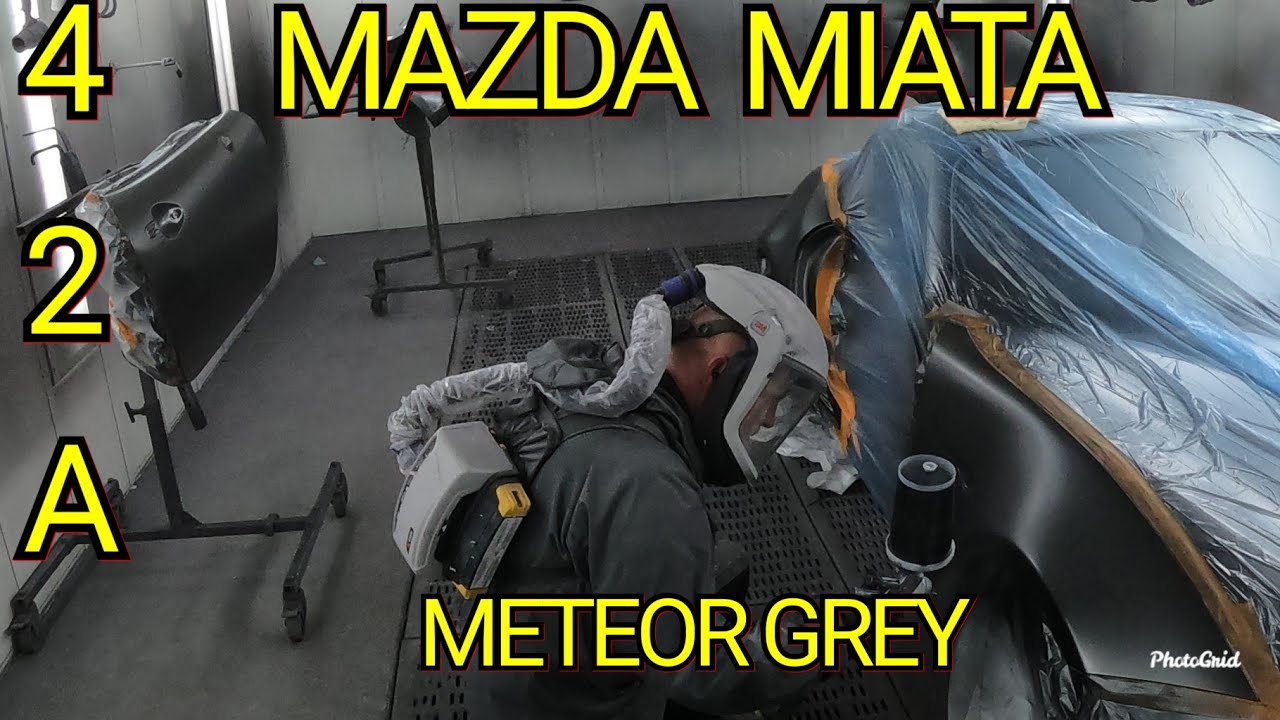 Painting:  Meteor Gray Mazda Miata