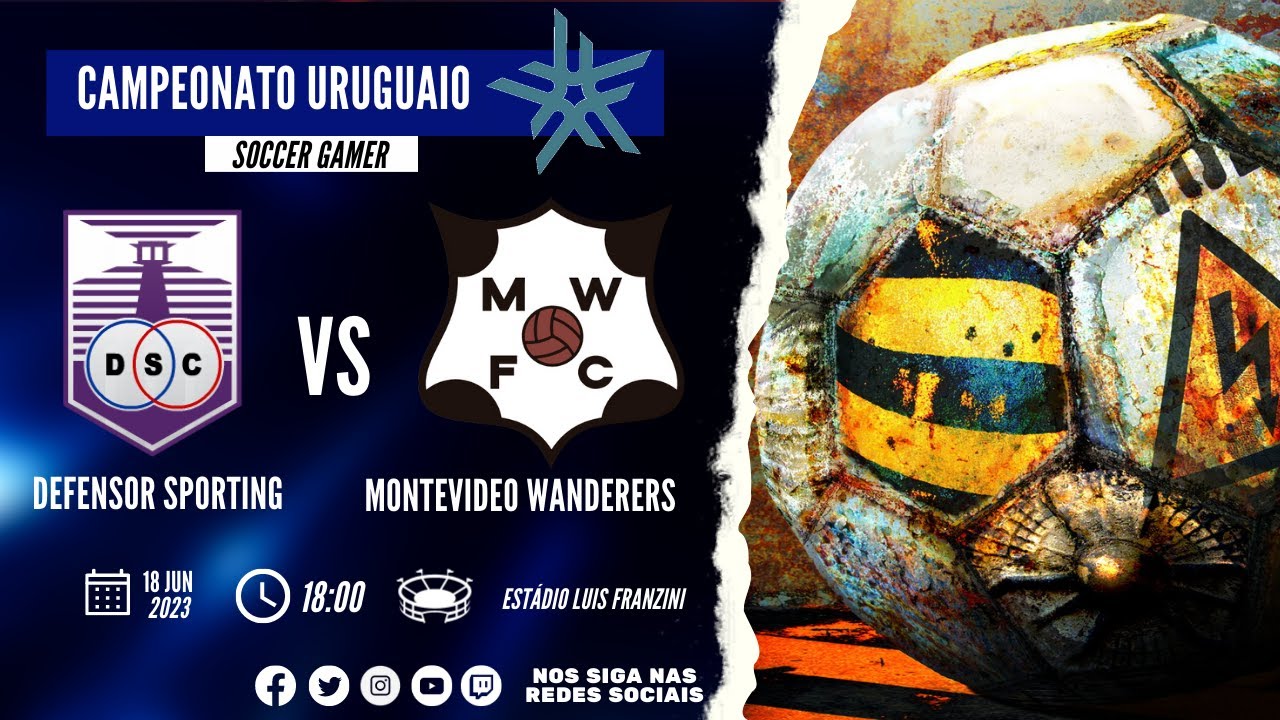 DEFENSOR SPORTING X MONTEVIDEO WANDERERS | CAMPEONATO URUGUAIO 2023 ...