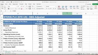 Steris ProForma and DCF Workshop