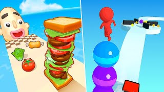 Sandwich Runner⚔️ Stack Rider - All Levels Update Gameplay Max Free Android, IOS - NEW APK!