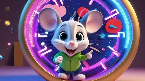 Tick Tock Mouse and the Clock | Time-Telling Nursery Rhyme for Toddlers | Fun Clock Song for Kids