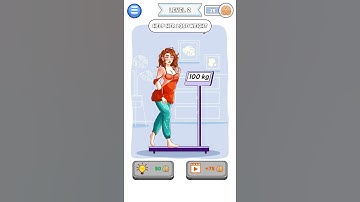 help her lose weight #brain up  solved level 😎😎😎