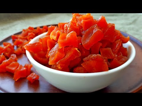Видео рецепт Вкусные цукаты из тыквы