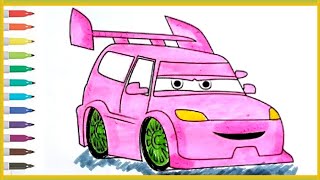 Disney Cars Surf Car Drawing & Coloring | Easy Cartoon Car Coloring for Kids 🚗🎨 Disney Cars Surf Car Drawing & Coloring | Easy Cartoon Car Coloring for Kids 🚗🎨