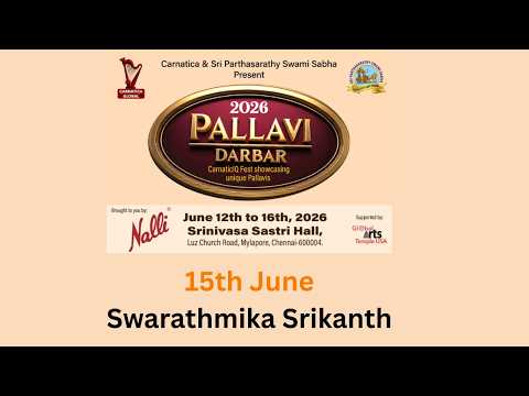 PALLAVI DARBAR 2026 l Swarathmika Srikanth l 15th June  -Day 4, P1