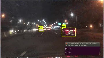 딥러닝(deep learning) 도로 차량 표지 객체 인식 테스트 영상 - 일산 자유로