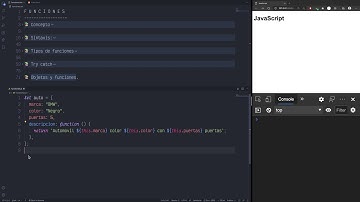 Curso JavaScript - Funciones y objetos.