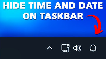 How To Hide The Time And Date On The Windows 11 Taskbar
