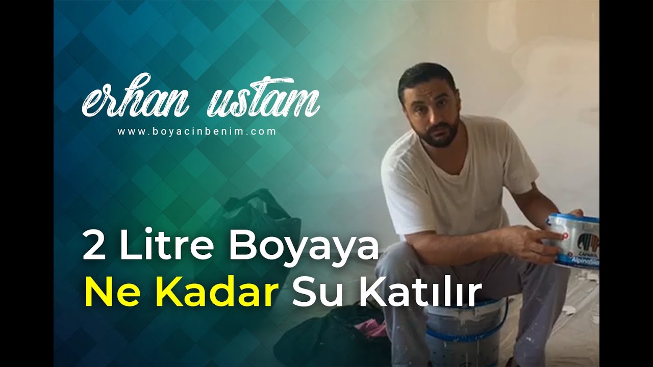 duvar boyasına ne kadar su katılır