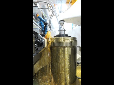 Gear cutting of module 3, spur gear with 120 teeth