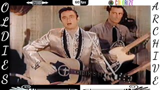 Johnny Cash  There You Go  Tv Show 1956 colorize  Stereo Mix  60fps