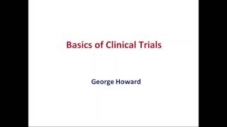 CTSTP - Design of Clinical Trials Outcome Measurements & DSMB