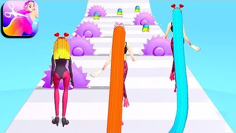 Hair Challenge - All Levels Gameplay (Android,iOS) | Levels 1-5 Walkthrough