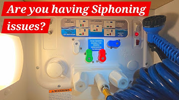How i santize my fresh water tank in my T@b 320s trailer. Plus, Nautilus siphon issues explained.