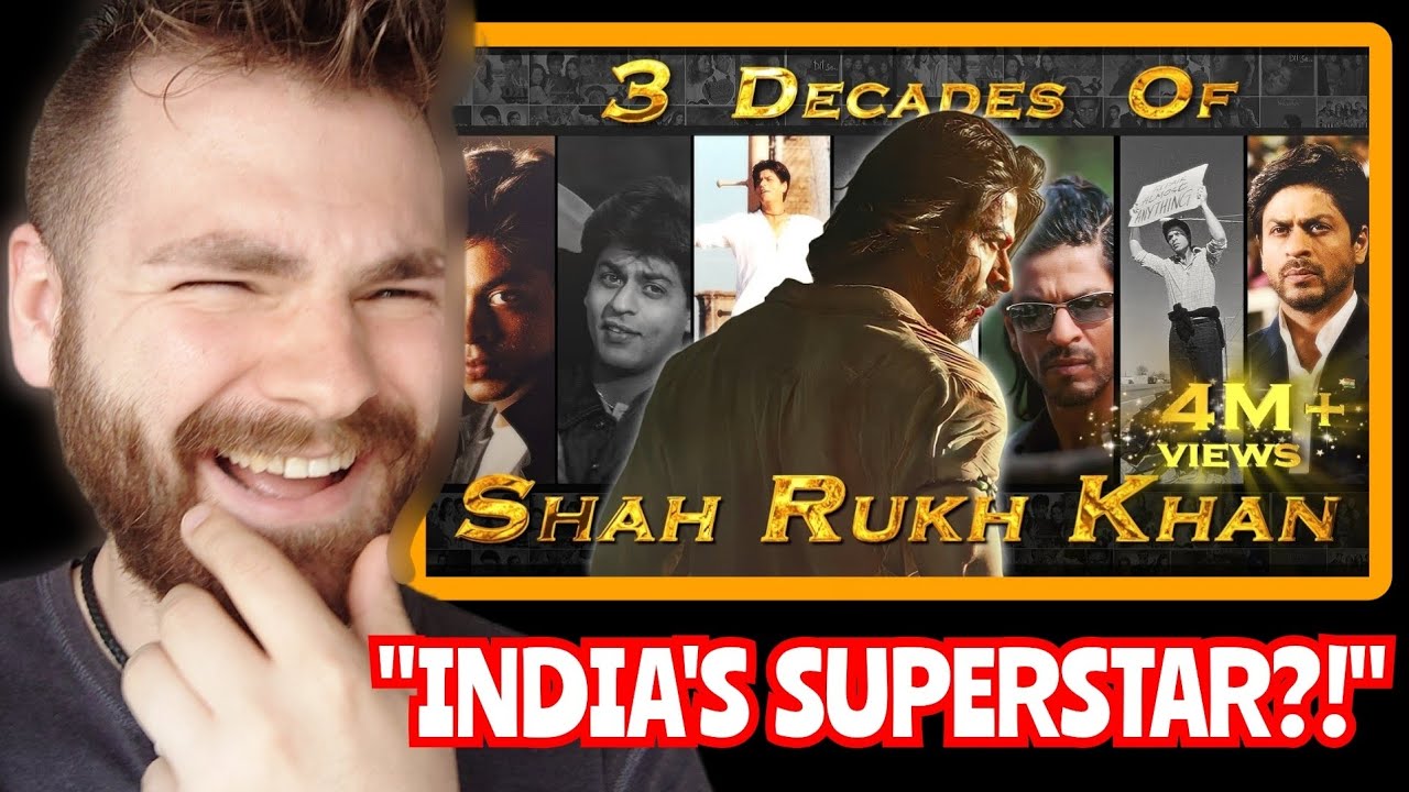 BRITISH Guy Reacts to 3 DECADES OF SRK | Tribute To The Legend Of Indian Cinema | REACTION!!