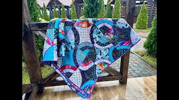 “Palindrome” quilt. A unique technique with endless possibilities